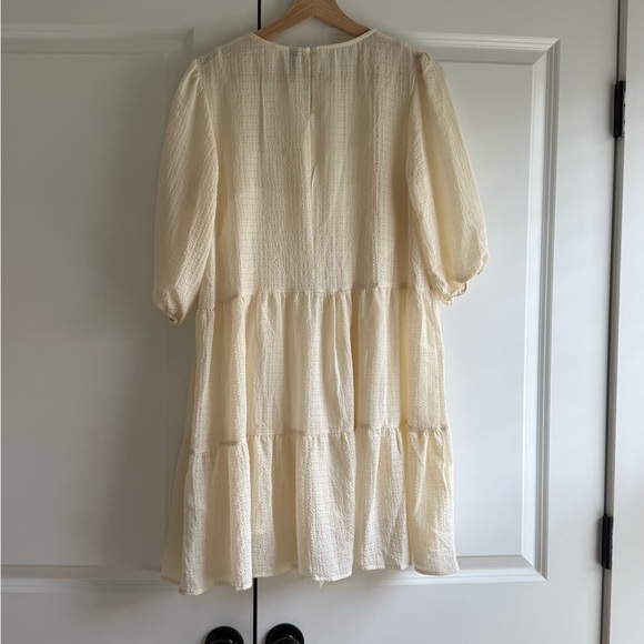 Divided Ivory Tiered Mini Dress - Picture 6 of 8